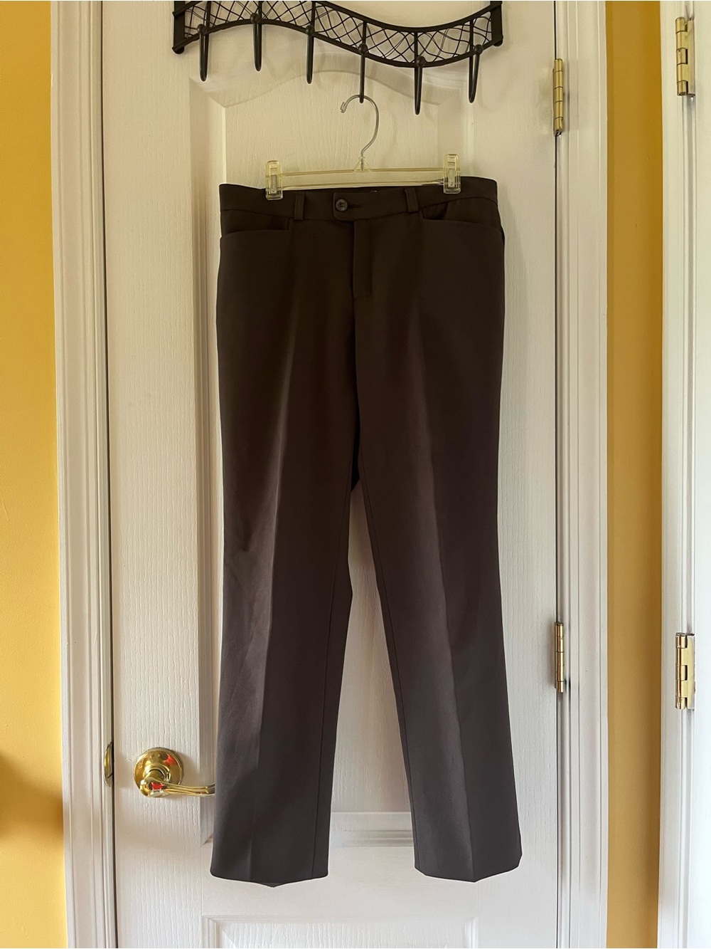 PASKAL Women's Brown Leg Pants
